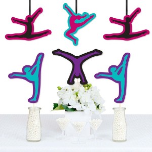 Big Dot of Happiness Tumble, Flip & Twirl - Gymnastics - Gymnasts Decorations DIY Birthday Party or Gymnast Party Essentials - Set of 20 - 1 of 4
