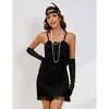 Womens Roaring 20s Costumes Flapper Dress 1920s Vintage Fringe Dress Cocktail Theme Party Dress - 4 of 4