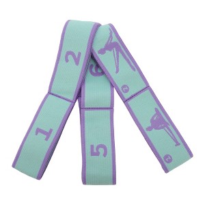 Unique Bargains Durable 8 Grids Yoga Stretch Bands 1 Pc - 1 of 4