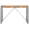 vidaXL Dining Table Brown and grey Mango wood and steel 47.2 in long - 2 of 2