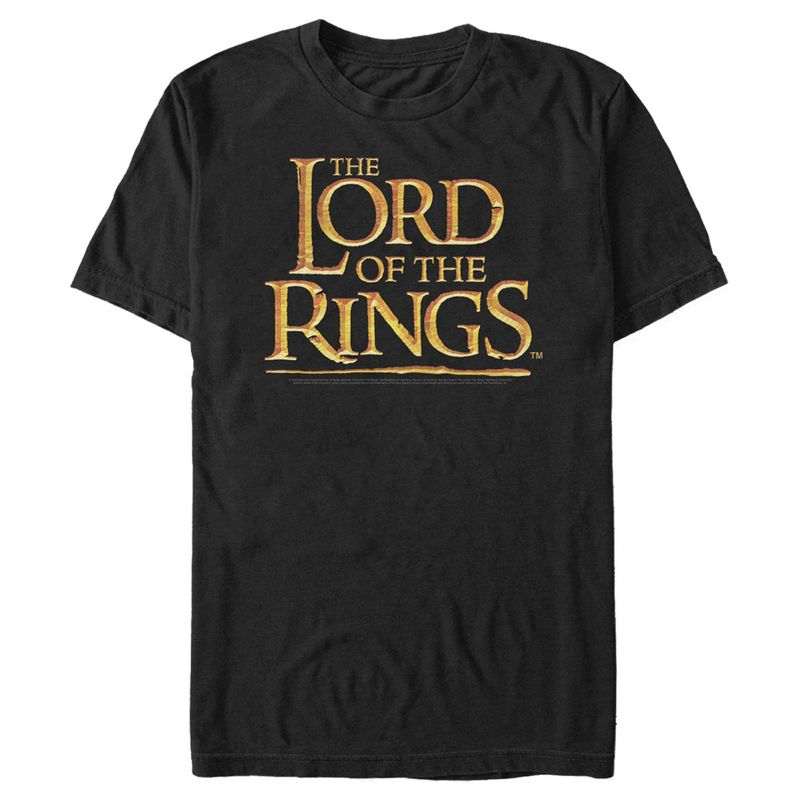 Men's The Lord of the Rings Fellowship of the Ring Movie Logo T-Shirt, 1 of 6