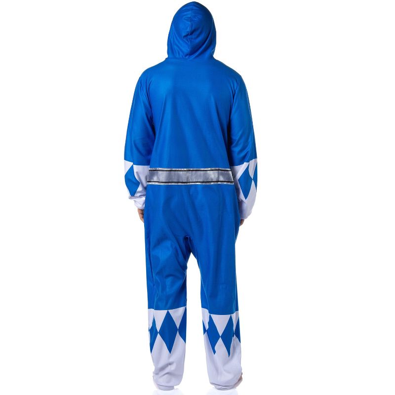 Power Rangers Costume Union Suit One Piece Pajama Outfit For Men And Women Multicolored, 4 of 7