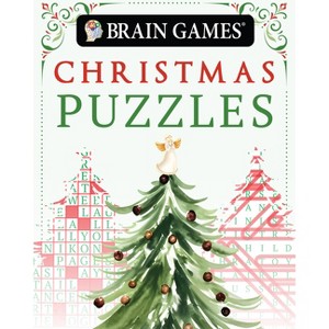 Brain Games Mini - Christmas Puzzles (Stocking Stuffer - Christmas Tree Cover) - by  Publications International Ltd & Brain Games (Paperback) - 1 of 1