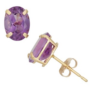 Designs By Gioelli 10K Gold Gemstone Stud Earrings - 1 of 2