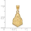 Black Bow Jewelry 14k Yellow Gold Purdue Boilermakers NCAA Medium Pendant - 2 of 3