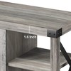 Farmhouse TV Stand for 65/60/55 Inchs,Farmhouse TV Stand with Barn Doors and Storage Cabinet - 2 of 4
