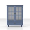 Maliang Minimalist Buffet Cabinet with Double Glass Doors and Drawer, for Living room, Dining Room - 2 of 4