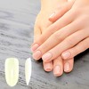 Unique Bargains Women's Oval Shape Fake Nails Beige 1 Set - 2 of 4