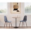 Sapphtopaz 27" Round Dining Table Pebble Contemporary Glam Adjustable Dining or Bar Table for Dining Room, Small Spaces - 3 of 4