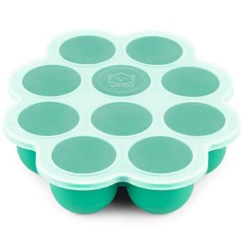 Prep Silicone Baby Food Freezer Tray with Clip-on Lid, 2oz x 10Silicone Freezer Molds, BPA-Free Baby Food Storage