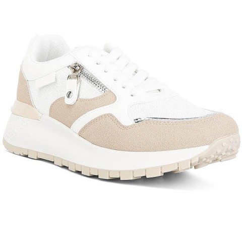 Женские кроссовки London Rag Womens Juliette Chain Detailing Lace Up Sneakers 5