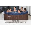 Bestway SaluSpa Toronto Smart AirJet Plus Hot Tub with App Control, 7 Person Capacity, Pool Cover, Spa Pump, 5 Pillows, and Repair Patch, Brown - 2 of 4