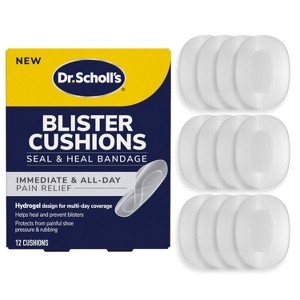Dr. Scholl's Blister Cushions Seal and Heal Bandage One Size Foot Pain Treatments - 12ct - 1 of 4