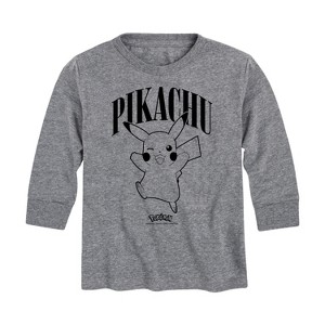 Boys' - Pokémon - Pikachu Wink Long Sleeve Graphic T-Shirt - 1 of 4