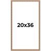 PosterPalooza | Deco Brown Picture Frame - UV Acrylic, Foam Board Backing, Hanging Hardware - 2 of 4