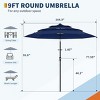 3 Tiers Heavy Duty Patio Umbrella,Outdoor Market Table Umbrellas  , Market Umbrella Outdoor with Ventilation and Hand Crank - 2 of 4
