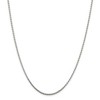 Black Bow Jewelry 2.1mm Sterling Silver Diamond Cut Solid Round Spiga Chain Necklace - image 3 of 4