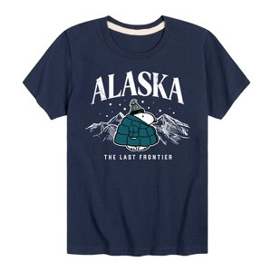 Boys' - Peanuts - Snoopy Alaska Last Frontier Short Sleeve Graphic T-Shirt - 1 of 4