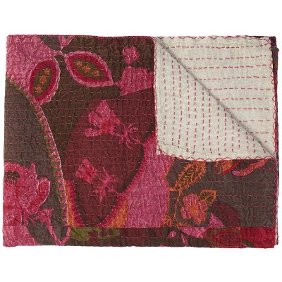 Taj Hotel Kantha Cotton Throw | 50"x70" | A