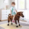 Cesicia Kids Ride On Horse for Toddlers 3-5, Stuffed Animal Horse Toy for Kids with Padding, Brown - 4 of 4