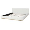 KWPZQEB Queen/King Size Velvet Bed Frame with Upholstered Headboard, Elegant Soft Platform Bed with Wooden Slats Support, Easy Assembly, Noise Free - 3 of 4