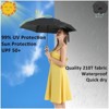 Clotth Travel Mini Umbrella for Purse With Case Small Compact UV Sun Protection Sun Lightweight Tiny Pocket Umbrella for Women Kids and Men - 2 of 4