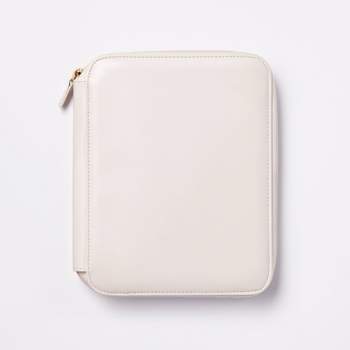 Zipper Tech Case with Pockets and 60 Page 0.3" Rule Notebook Blush - Threshold™