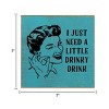 Slickblue Rustic Bar Decor Sign 7x7 – Solid Wood Plaque with Funny Quote, Shelf or Wall Display, 10 Color Options - 3 of 3