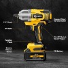 SILVEL Cordless Impact Wrench, 480 Ft-lbs Impact Wrench 1/2 inch, 2 * 4.0Ah Battery Powered Brushless Impact Wrench with 6 Sockets, Fast Charger - 3 of 4