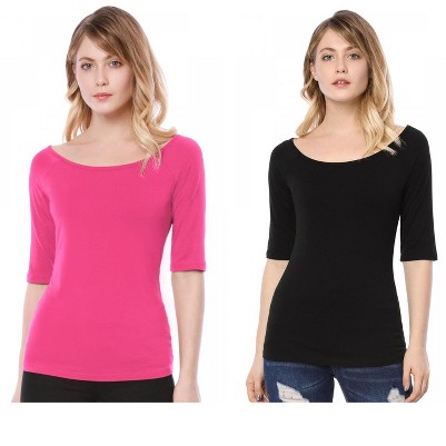 black/hot pink