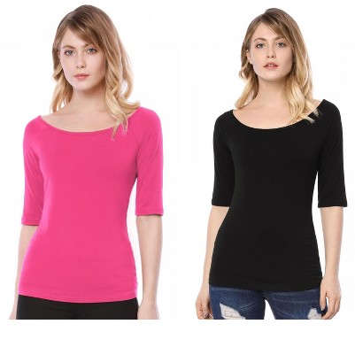 black/hot pink