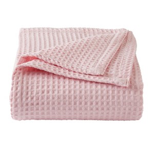 Market & Place 100% Cotton Waffle Weave Bed Blanket - 1 of 4