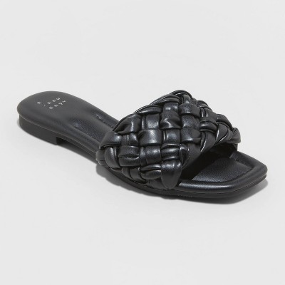 Women's Carissa Woven Slide Sandals - A New Day™