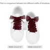 INSPIRE CHIC Sneakers Flat Snow Yarn Wide Transparent Shoe Laces 1" Width 2 Pairs - 2 of 4