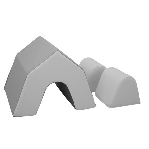Factory Direct Partners 3pc Softscape Peaked Playspace Climber Smoke Sterling Kids' Soft Play Equipment - 1 of 4