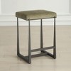 Uttermost Midas Bronze Counter Stool – Upholstered Seat with Bronze Iron Frame for Modern Industrial or Contemporary Spaces - 3 of 4