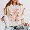 Simply Sage Market Women's Lightweight Garment Dyed Graphic Sweatshirt Pink Floral - 2 of 4