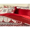 BrylaneHome 3 Piece Microfleece Christmas Bedspread Set - 3 of 4