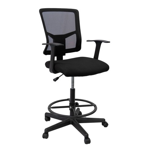 Adjustable Foot Pad Office Desk Chair Armchair Footrest Mesh Leg Executive