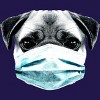 Junior's Design By Humans Masked Pug By clingcling T-Shirt - 2 of 3