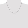 Black Bow Jewelry 0.95mm 14k White Gold Solid Box Chain Necklace - 3 of 4