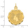 Black Bow Jewelry 14k Yellow Gold Wedding Bells Charm or Pendant, 22mm - 4 of 4