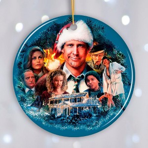 Christmas Vacation Mural Artistic Christmas Ornament, Shitters Full Crew| OrnamentallyYou - 1 of 4
