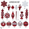 60pc Sweets and Candy Theme Christmas Ornament Bundle, Assorted Bauble off Candies, Ice Cream, Donut, and Glittery Round Balls| OrnamentallyYou - 3 of 4