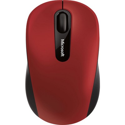 Microsoft Bluetooth Mobile Mouse 3600 - Wireless - Bluetooth - BlueTrack Enabled - 4-way Scroll Wheel - Ambidextrous Design - Dark Red