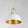 Quorum Lighting 1 - Light Pendant in  Studio White/Aged Brass - 2 of 2