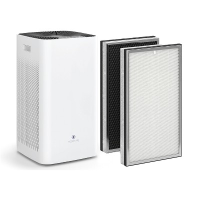 Medify Air MA-112 V2.0 Portable Large Room Home Air Purifier for 2,500 Square Foot Rooms with True HEPA Replacement Filter Set (2 Pack)