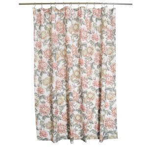 Moda at Home Fall Peony Shower Curtain - 1 of 4