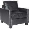 Horace Club Chair - MCR4736A - Antique Black - Safavieh - 4 of 4