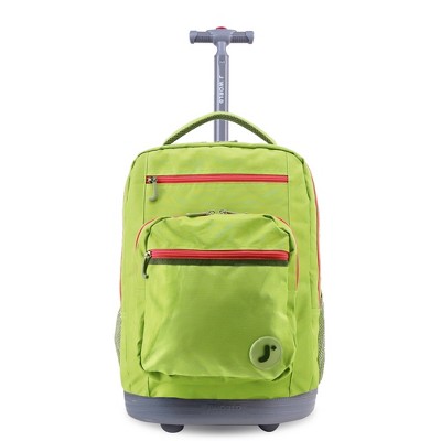 JWorld Sundance 20" Laptop Rolling Backpack - Celery